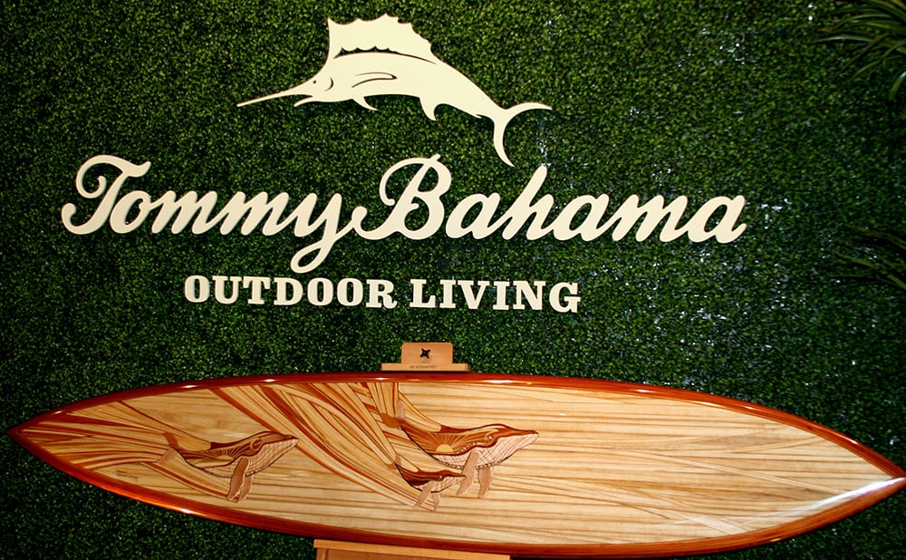 tommy bahama wood surfboards