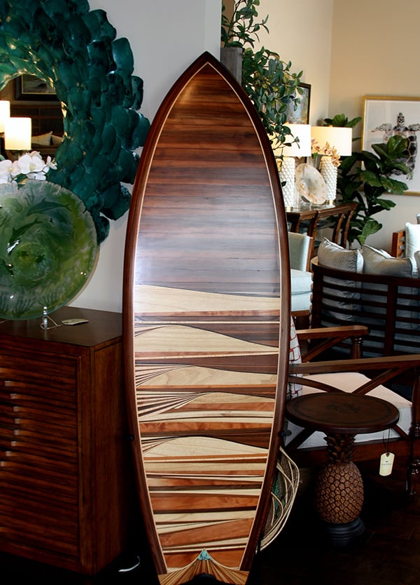 tommy bahama wood surfboards